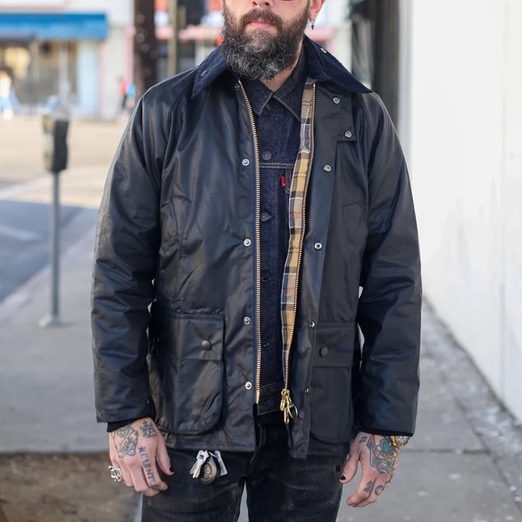 Barbour Jackets & Coats Barbour Bedale Wax Jacket With Quilted Zip
